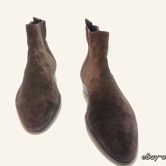 The Kooples - Men Brown Suede Chelsea Boots - SOLD - Picture 3 of 8
